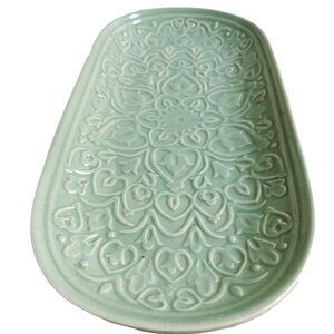 World Market Mint Green Ceramic Trinket Vanity Tray